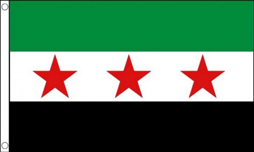 Syria Flag 3 Stars Old Syrian Flag