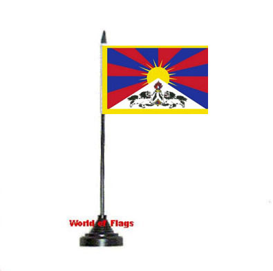 Tibet Table Flag
