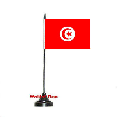 Tunisia Table Flag