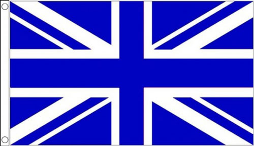 Royal Blue and White Union Jack Flag