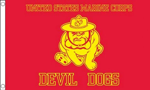 US Marines Devil Dog Flag 