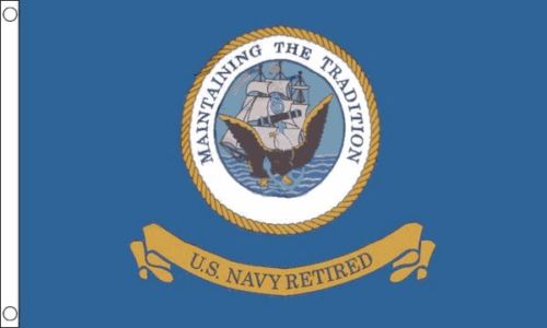 US Navy Retired Flag