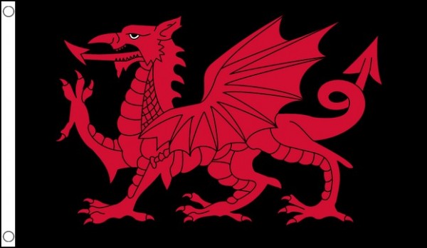 Wales Map-Flag UK CYMRU Red Dragon Vinyl Bumper Sticker Decal - Glossy
