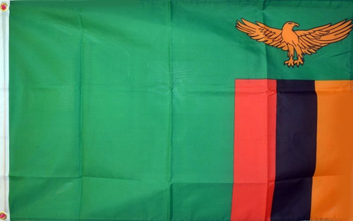 2ft by 3ft Zambia Flag 