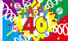 Happy 40th Birthday Flag Design B