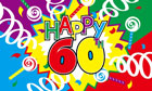 Happy 60th Birthday Flag Design B