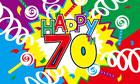 Happy 70th Birthday Flag