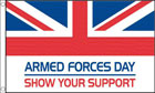 2ft by 3ft Armed Forces Day Flag