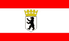 Berlin Flag With Gold Crown 