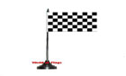 Black and White Checkered Table Flag
