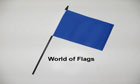 Blue Hand Flag