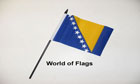 Bosnia and Herzegovina Hand Flag