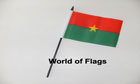 Burkina Faso Hand Flag