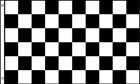 5ft by 8ft Black and White Checkered Flag