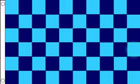 Dark Blue and Light Blue Checkered Flag