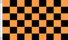 Black and Orange Checkered Flag