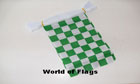 Green and White Check Bunting 3m