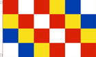 Red White Blue and Yellow Checkered Flag