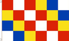 Red White Blue and Yellow Checkered Flag