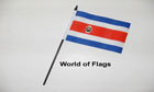 Costa Rica Hand Flag