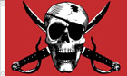 Red Pirate Flag Design B
