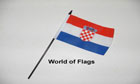 Croatia Hand Flag World Cup Team
