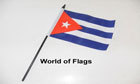 Cuba Hand Flag