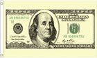USA 100 Dollar Note Flag