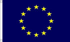 2ft by 3ft Euro Flag Blue with Yellow Stars