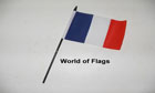 France Hand Flag World Cup Team