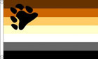 Gay Pride Bear Flag