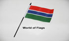 Gambia Hand Flag