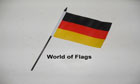 Germany Hand Flag World Cup Team