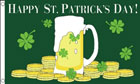 Happy St Patricks Day Flag Green Beer Flag 