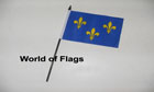 Ile De France Hand Flag