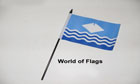 Isle of Wight Hand Flag Waves Hand Flag