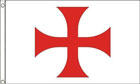 Red Cross of the Knights Templar Flag 