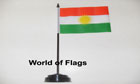 Kurdistan Table Flag