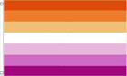 2ft by 3ft Sunset Lesbian Flag