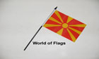 North Macedonia Hand Flag
