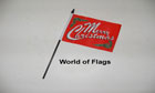 Merry Christmas Hand Flag (Red)