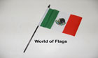 Mexico Hand Flag World Cup Team 