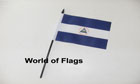 Nicaragua Hand Flag 