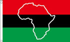Pan African with Map Flag
