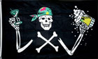 Pirate with Beer Flag