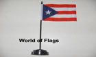 Puerto Rico Table Flag