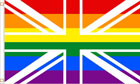Rainbow Union Jack Flag
