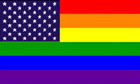 Rainbow USA Flag