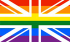 2ft by 3ft Rainbow Union Jack Flag