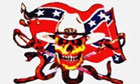 Rebel Snake Skull Flag 
